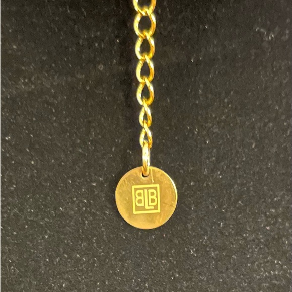 NWOT B.B. Lila Paperclip Necklace With 3 Crosses - Picture 4 of 4